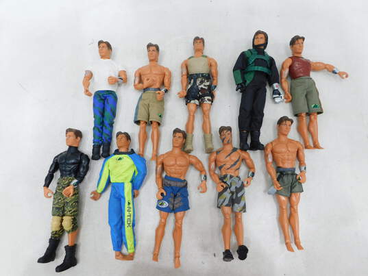 Lot of 10  12in Max Steel  Figures  with Some Accessories image number 1