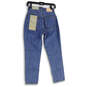 NWT Womens Blue Denim The Curvy '90s Cheeky Straight Leg Jeans Size 25 Crop image number 2