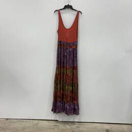 NWT Anthropologie Womens Multicolor Sleeveless Pullover Maxi Dress Size L