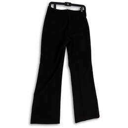 Womens Black Flat Front Slash Pockets Bootcut Leg Dress Pants Size 2 alternative image