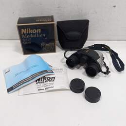 Nikon Medallion 8X21 Silver Binoculars with Case & Manual IOB