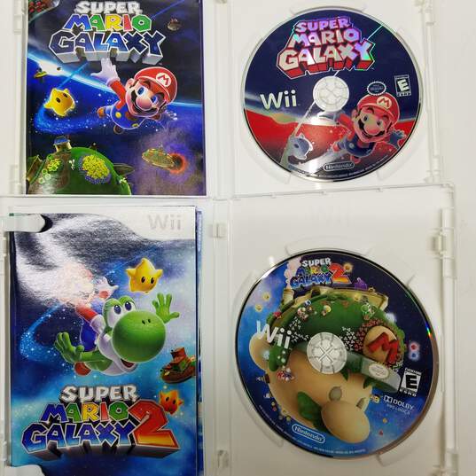 Super Mario Galaxy 1 & 2 Nintendo Wii Game Bundle image number 2