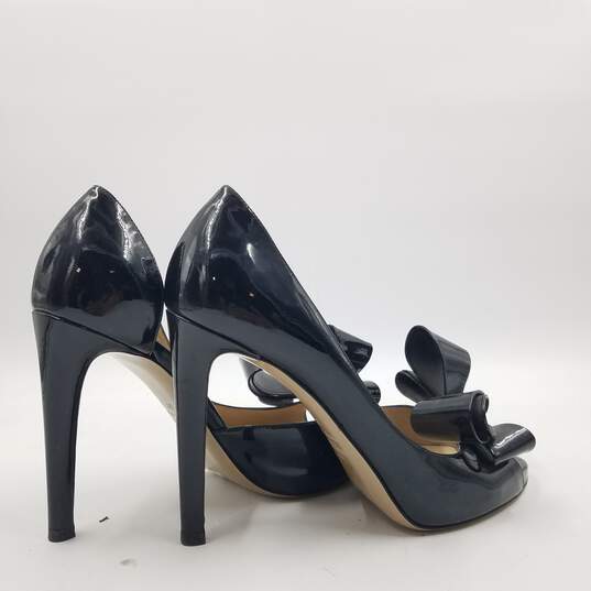 Valentino Garavani Bow D'Orsay Heel Women's Sz.37 Patent Black image number 4