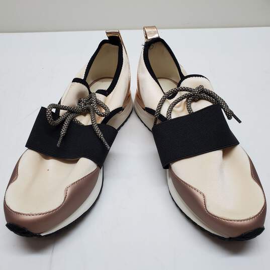 Buy the White/Metallic Pink Aldo Size 7 Slip-on Shoes