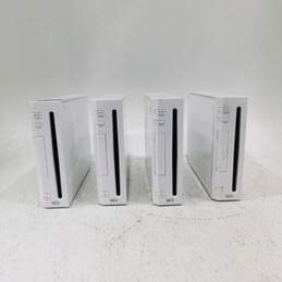Lot of 4 nintendo wii consoles only