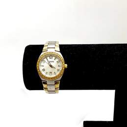 Designer Fossil Colleague AM4183 Two-Tone Analog Round Dial Quartz Wristwatch
