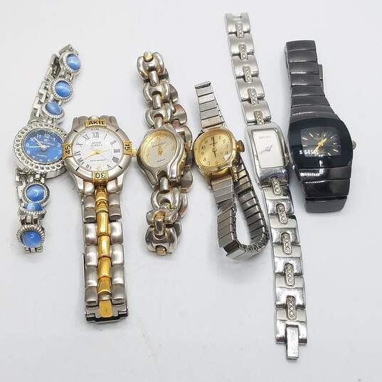 Vintage DKNY, Anne Klein, Plus Ladies Stainless Steel Quartz Watch Collection image number 1