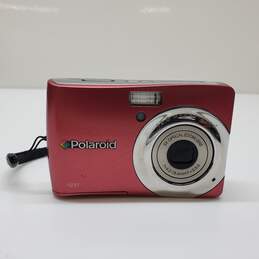 Polaroid i1237 Digital Point & Shoot Camera Red Untested-For Parts/Repair