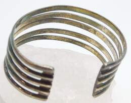 Taxco Mexican Modernist 925 Sterling Silver Chunky Cuff Bracelet 44.0g alternative image
