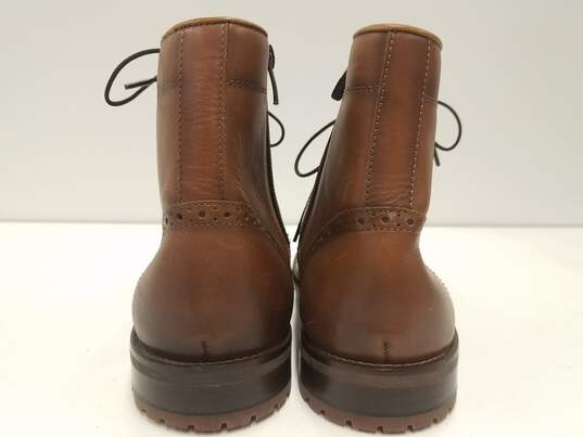 Kenneth Cole Leather Captoe Boots Tan 10 image number 7