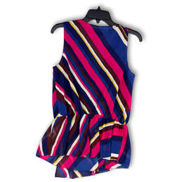 NWT Womens Multicolor Striped Surplice Neck Stellar Blouse Top Size S alternative image