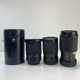 Lot of 4 Assorted Canon FD Compatible Zoom Lenses