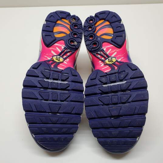 Nike Air Max Plus GS Back To School Shoes Purple Laser Orange Sz 7Y image number 6