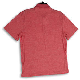 NWT Mens Pink Heather Spread Collar Short Sleeve Polo Shirt Size Medium alternative image