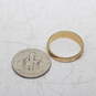14K Yellow Gold Etched Ring Band Size 4.75 - 2.1g image number 5
