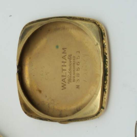 Waltham 10k Gold Filled 6/0-C Mvmt 17 Jewels Manual Wind Vintage Watch image number 8