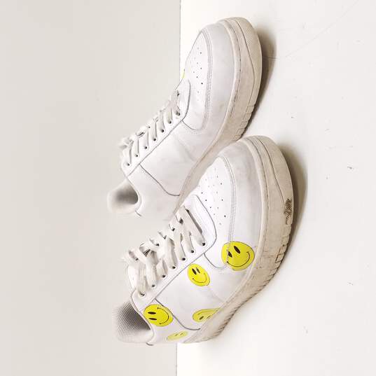 Drip Men's Smiley Face White Sneakers Size 12 image number 3