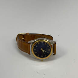 Designer Relic Two-Tone Blue Round Dial Adjustable Strap Analog Wristwatch alternative image