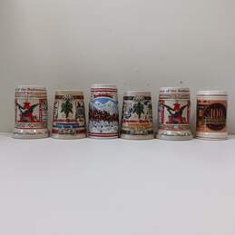 Bundle Of 6 Vintage Budweiser Beer Steins alternative image