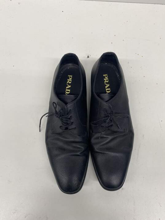 Prada Black Loafer Casual Shoe Men 9 image number 7