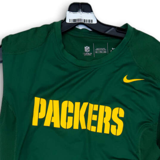 Buy the Mens Dri-Fit NFL Green Bay Packers Sleeveless Pullover Jersey Size  XXL