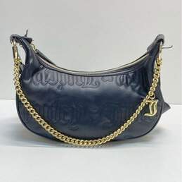 Juicy Couture Black Faux Leather Crossbody Bag