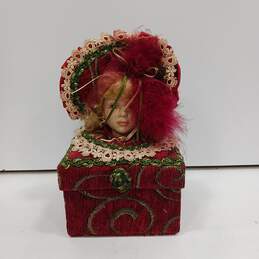 Vintage Dan Dee Porcelain Doll Head Box
