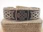 Celtic Style 925 Chunky Scrolled Cuff Bracelet 33.5g image number 1