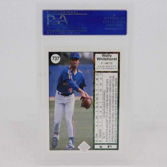 1989 NY Mets PSA Mint 9 Graded Cards Whitehurst Miller image number 4