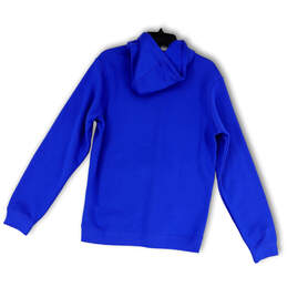 NWT Mens Blue Long Sleeve Kangaroo Pocket Pullover Hoodie Size Medium alternative image