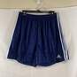Men's Navy Adidas Soccer Shorts, Sz. L image number 1