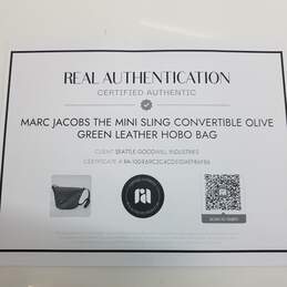 AUTHENTICATED MARC JACOBS MINI SLING LEATHER HOBO BAG alternative image