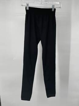 Connection Womens Black Elastic Waist Ankle Leggings Size Small W-0528921-B