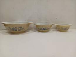 Vintage Pyrex Homestead Mixing Bowls Set of 3