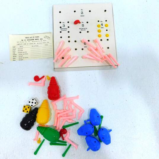 1949 W.H. Schapere Mfg. Co. The Game Of Cootie Educational Game image number 1