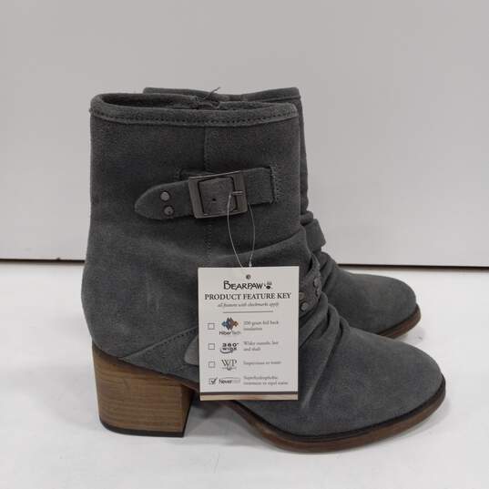 Bearpaw Women's Gray Heeled Boots Size 9 W/Tags image number 2