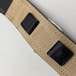 Designer Fossil JR-9597 Black Leather Square Quartz Analog Wristwatch alternative image
