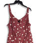 NWT Womens Purple Polka Dot Adjustable Strap One-Piece Jumpsuit Size 2 image number 3
