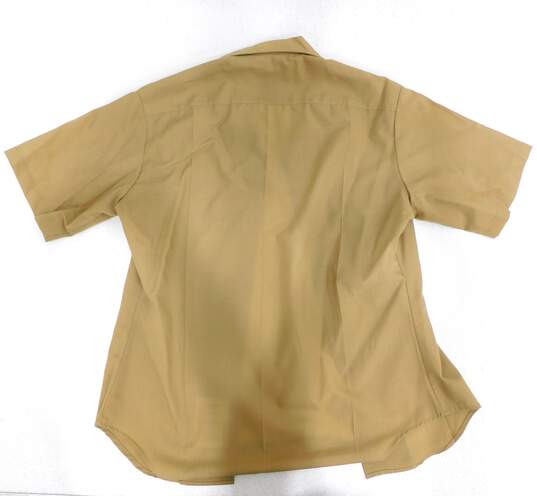 VTG U.S. Marine Corps Military Green Gabardine 2212 Men's Uniform Coat w/ Khaki 2122 Shirts image number 5
