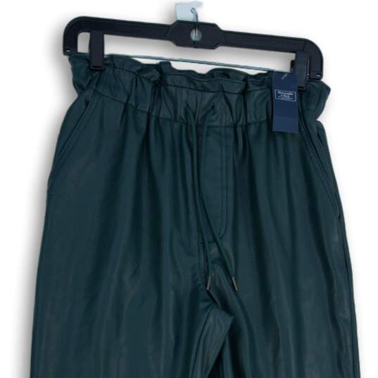 NWT Abercrombie & Fitch Womens Green Elastic Waist Pull-On Jogger Pants Size S image number 3