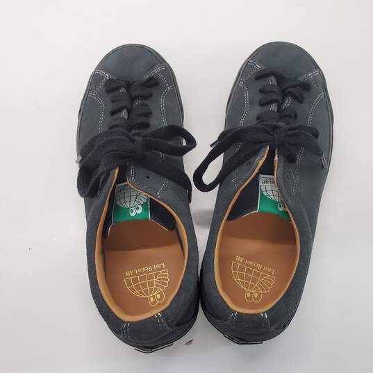 Last Resort AB Men's Dark Blue Suede Lo Skate Shoes Size 9 image number 5