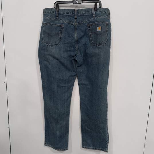 Men's Carhartt Straight Traditional Fit Jeans Sz 42x34 image number 2