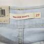 NWT Women's Levis High Rise Short in Baby Blue Size 27 image number 4