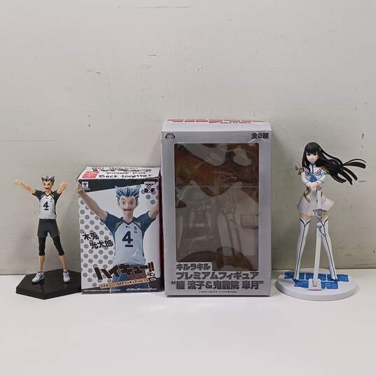 Sega Kill La Kill & Banpresto Haikyuu DXF Figurines Assorted 2pc Bundle image number 1