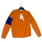 NWT Calvin Klein Jeans Womens Blue Orange Crew Neck Pullover Sweater Size S image number 1