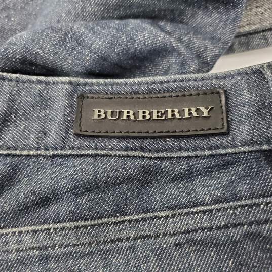 Burberry Men's Blue Denim Straight Leg Jeans Size 30R image number 6