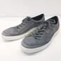 Ecco Gray Nubuck Leather Lace Up Sneakers Shoes Men's Size 14 M image number 4