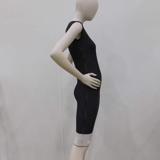 Escada B&W Dotted Knee Length Dress NWT COA image number 13