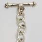 Sterling Silver Rolo Chain Trinket Box Charm 7 7/8inch Bracelet 14.0g image number 7