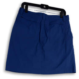Womens Blue Mid Rise Pockets Shorts Lined Activewear Athletic Skorts Size T6 alternative image